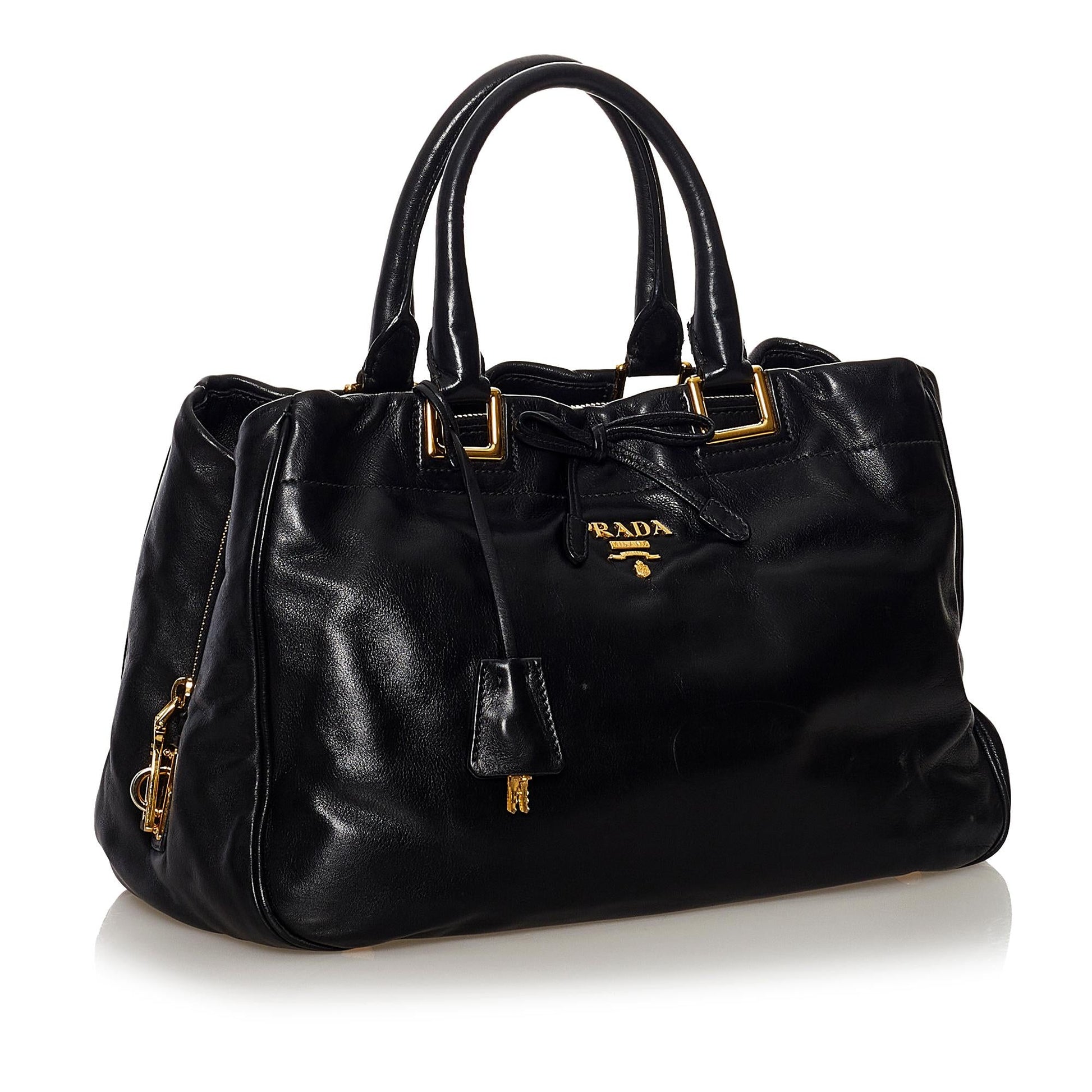 Prada Vitello Shine Satchel Style 14 - Rovelle Bags