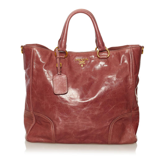 Prada Vitello Shine Satchel Style 13 - Rovelle Bags
