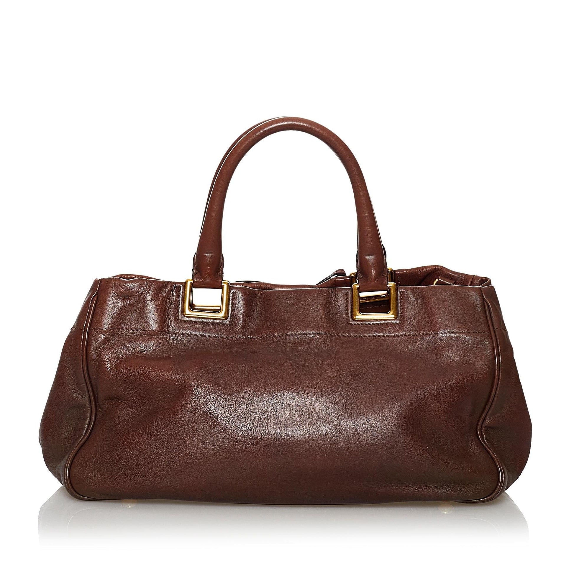 Prada Vitello Shine Satchel Style 11 - Rovelle Bags