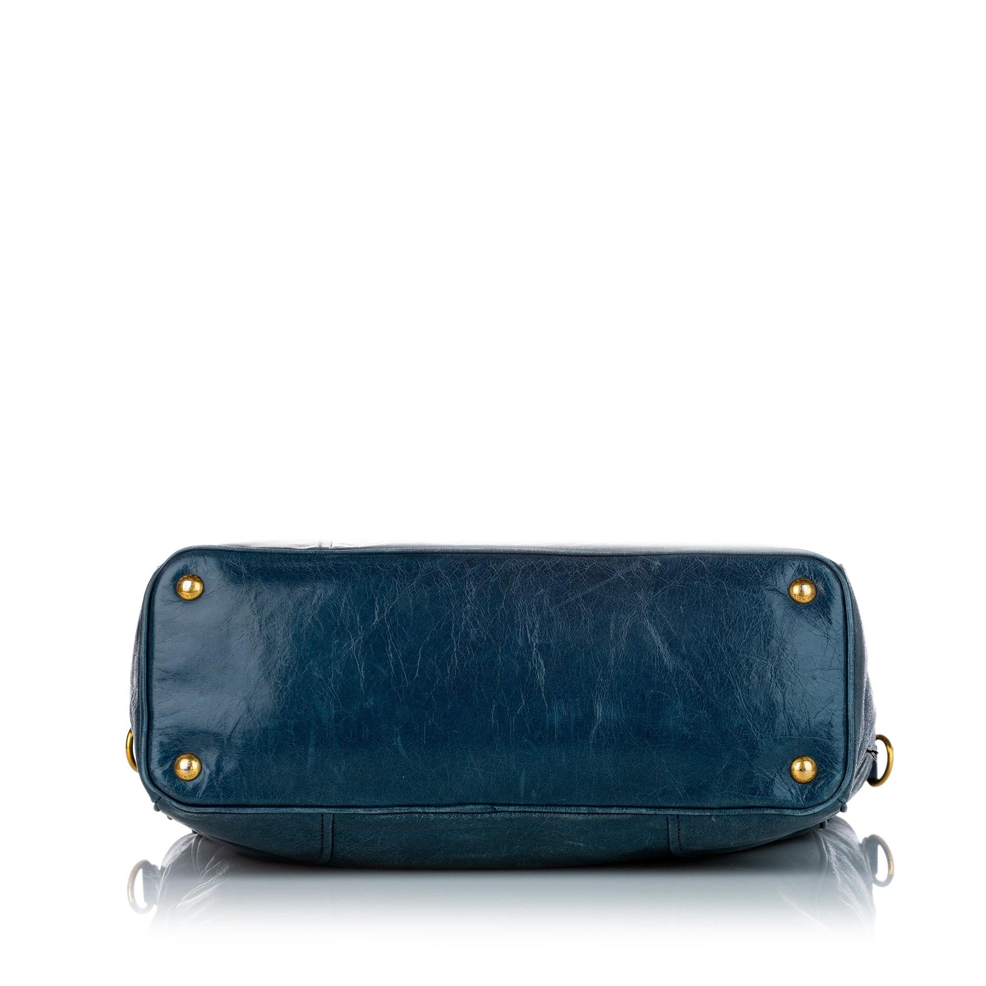 Prada Vitello Shine Satchel Style 10 - Rovelle Bags