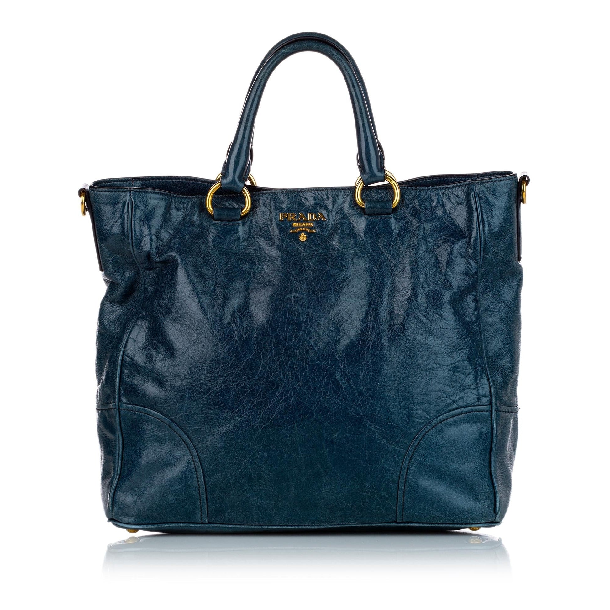 Prada Vitello Shine Satchel Style 10 - Rovelle Bags