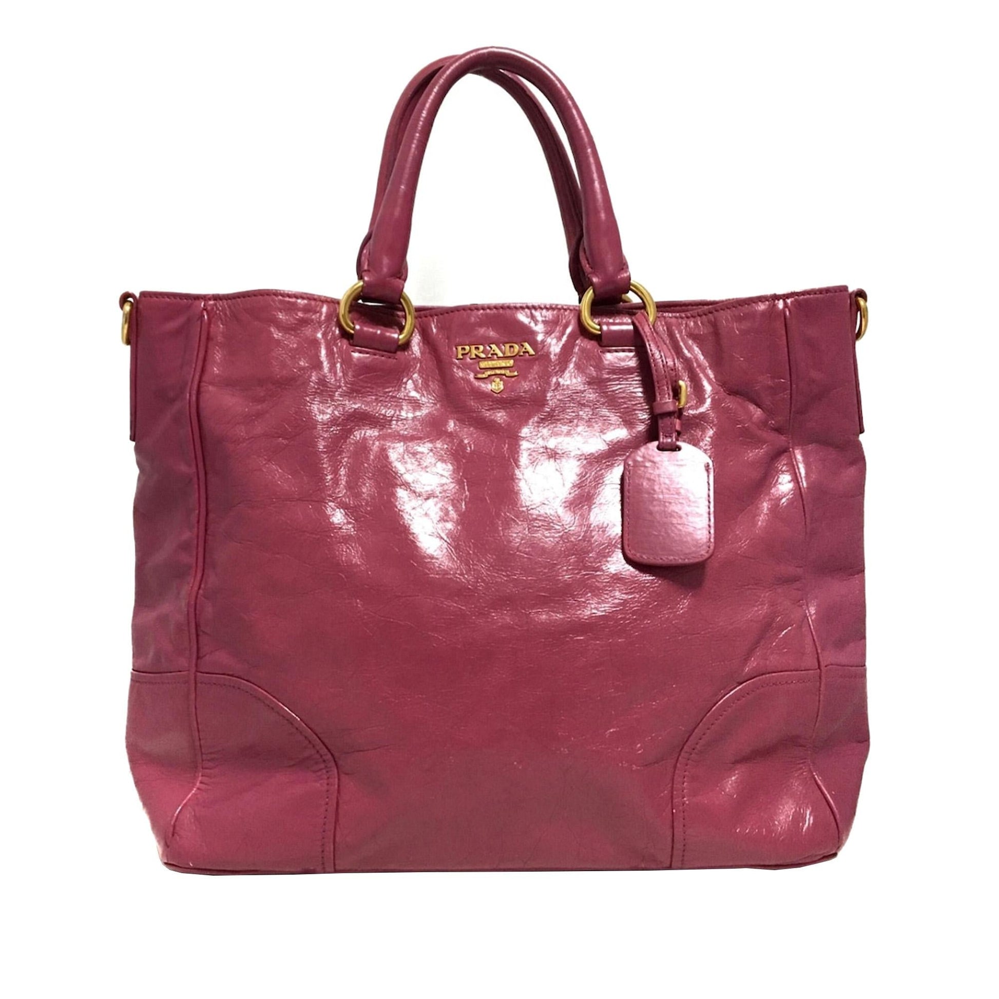 Prada Vitello Shine Satchel Style 9 - Rovelle Bags