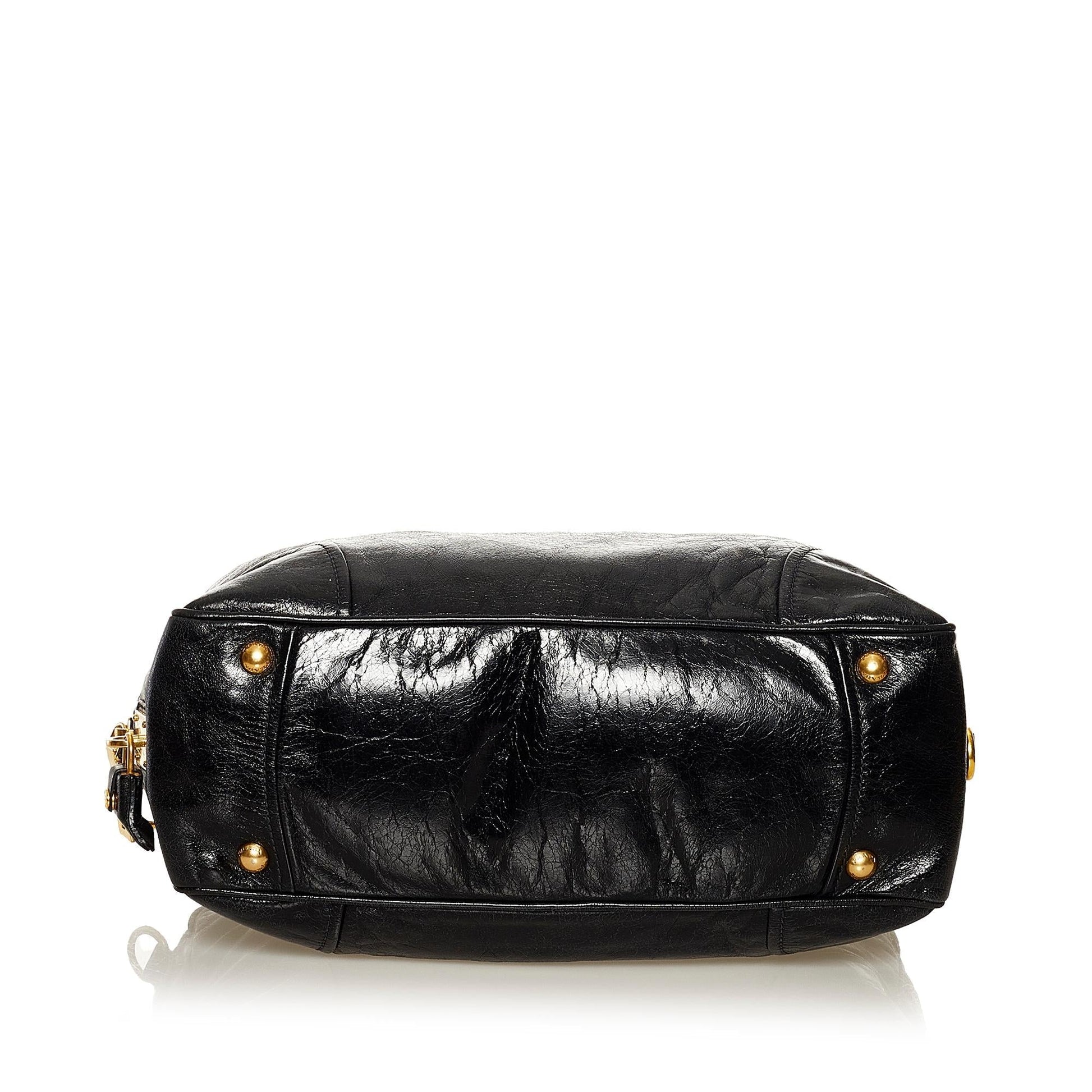 Prada Vitello Shine Satchel Style 7 - Rovelle Bags