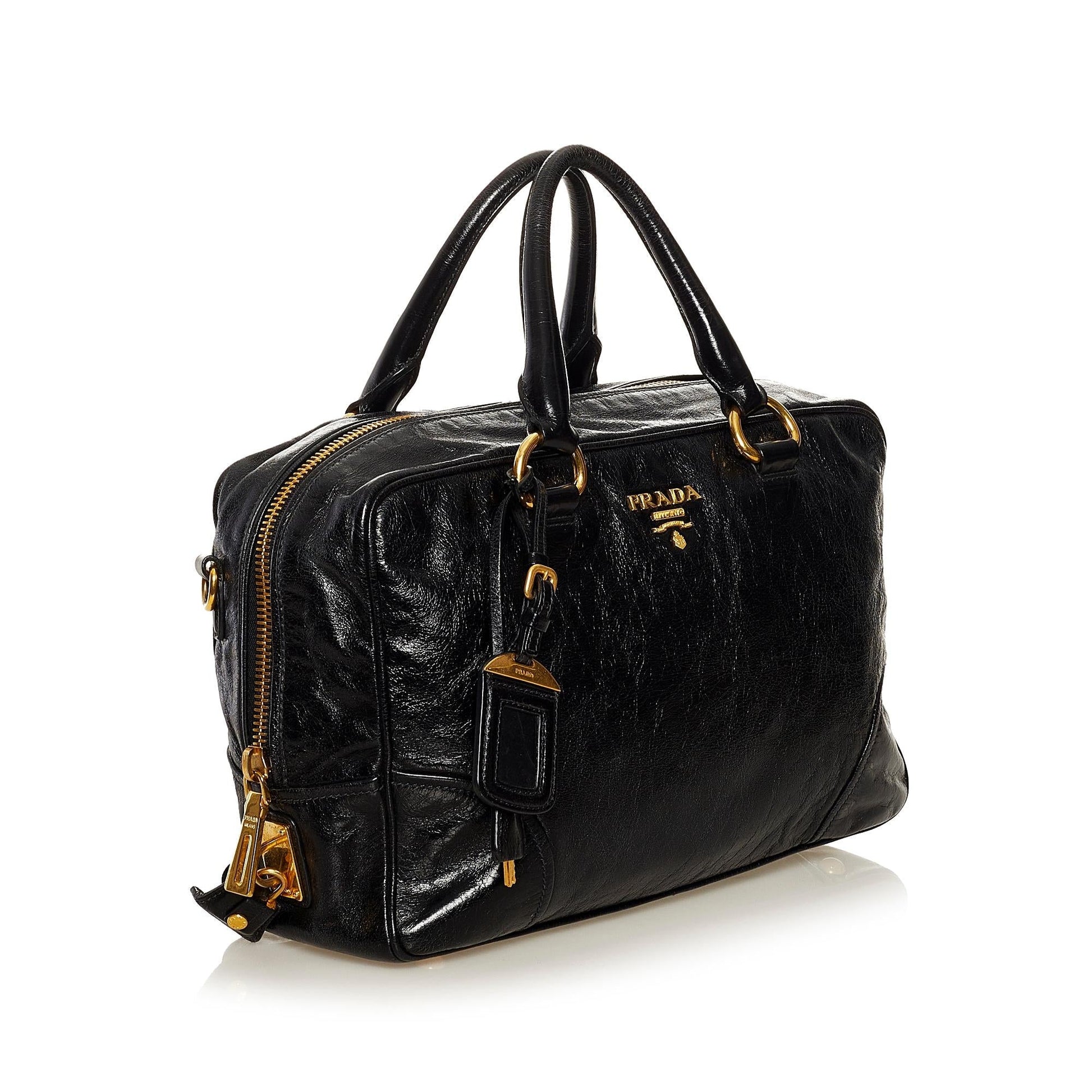 Prada Vitello Shine Satchel Style 7 - Rovelle Bags
