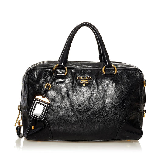 Prada Vitello Shine Satchel Style 3 - Rovelle Bags