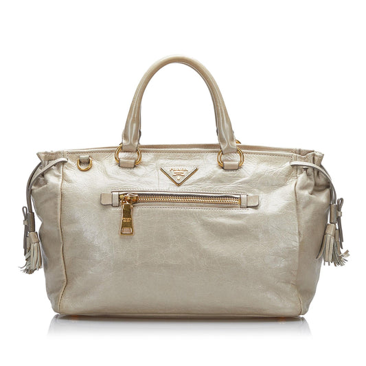 Prada Vitello Shine Satchel Style 2 - Rovelle Bags