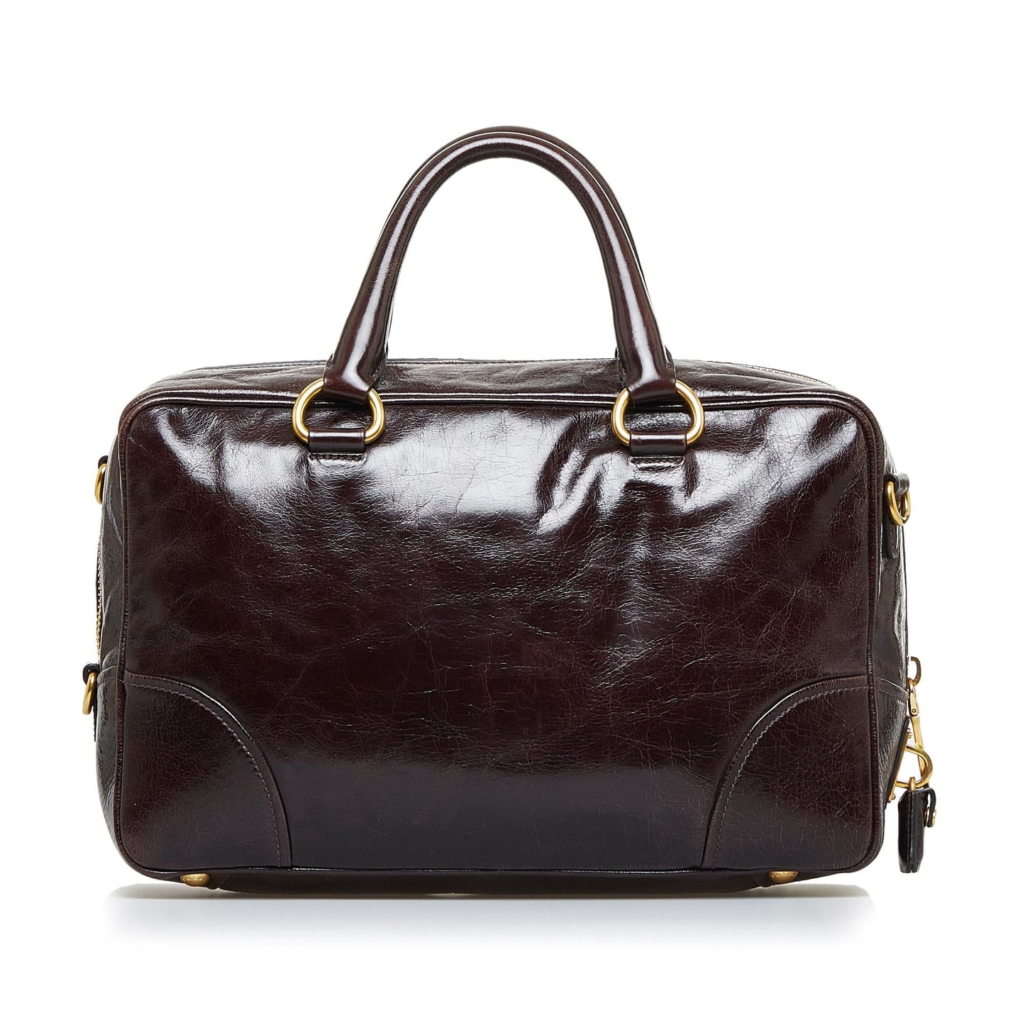Prada Vitello Shine Satchel - Rovelle Bags