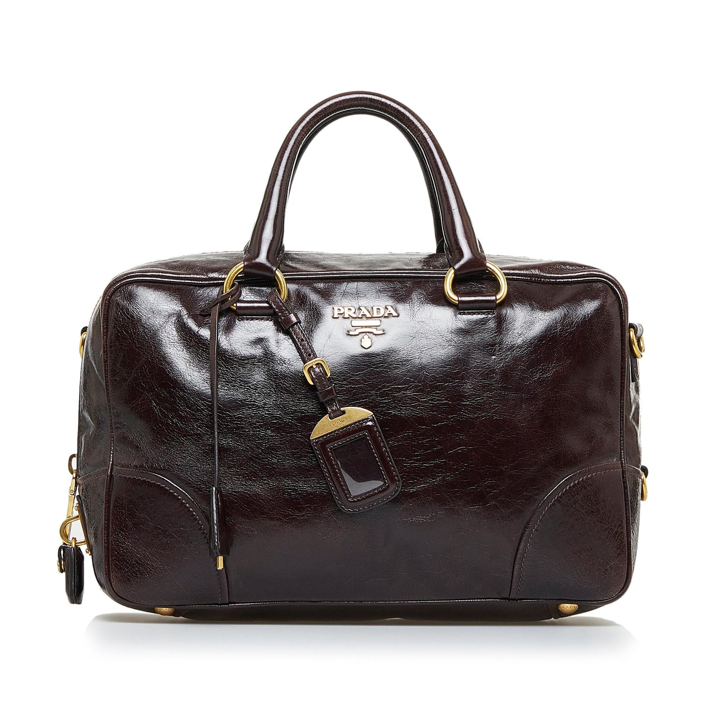 Prada Vitello Shine Satchel - Rovelle Bags