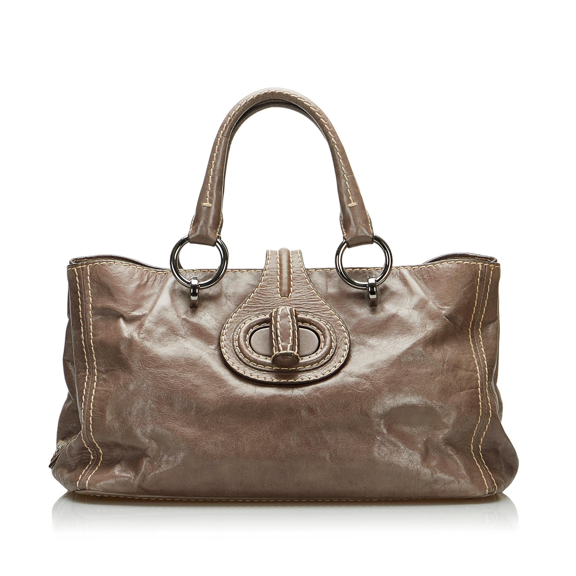 Prada Vitello Shine Tote - Rovelle Bags