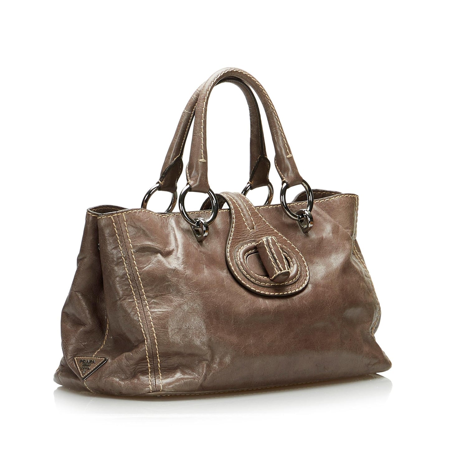 Prada Vitello Shine Tote - Rovelle Bags