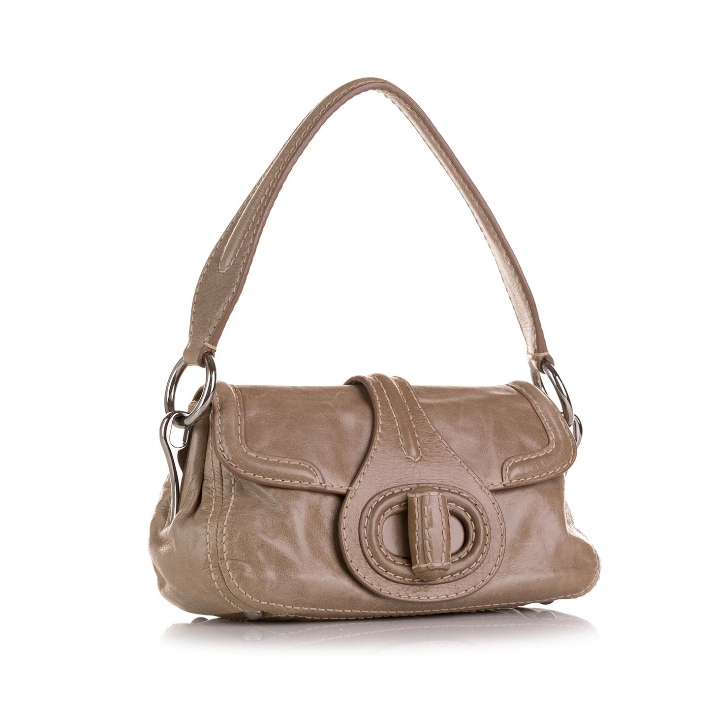 Prada Vitello Shine Turn Lock Baguette Handbag - Rovelle Bags