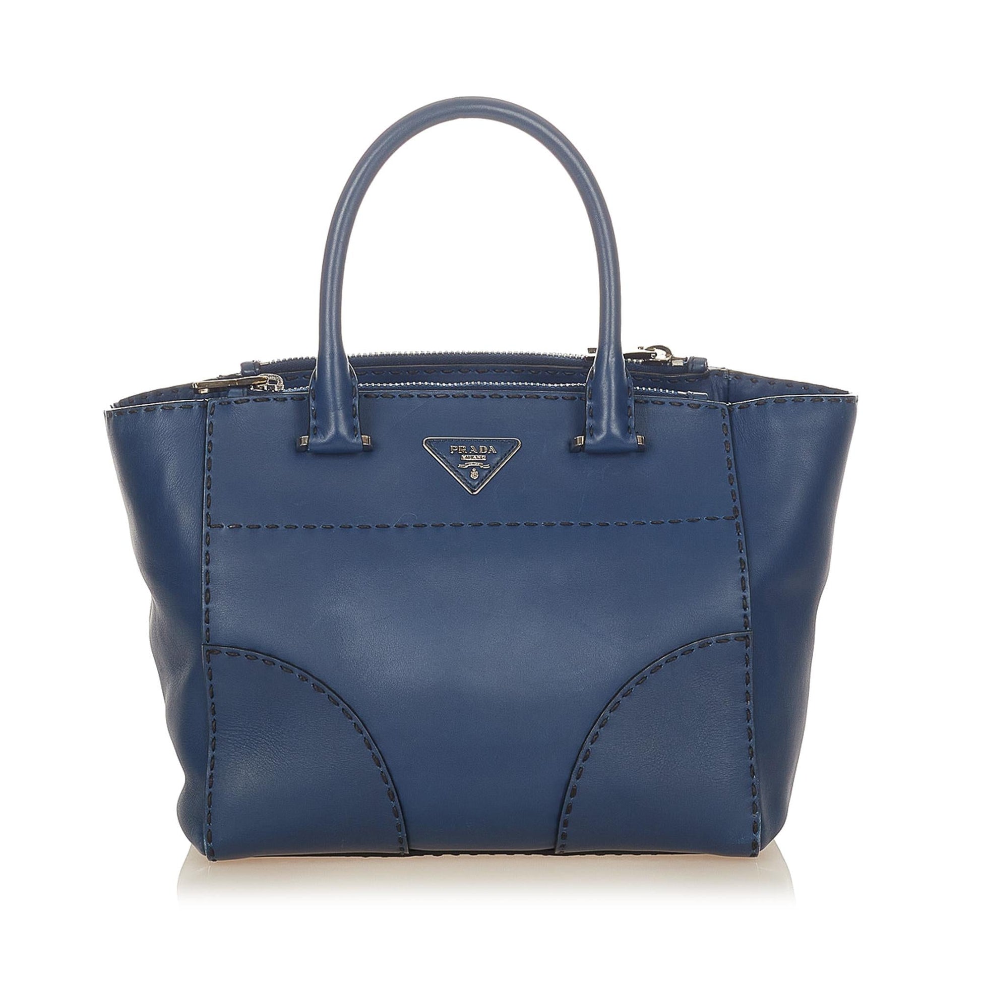 Prada Vitello Twin Pocket Satchel Style 3 - Rovelle Bags