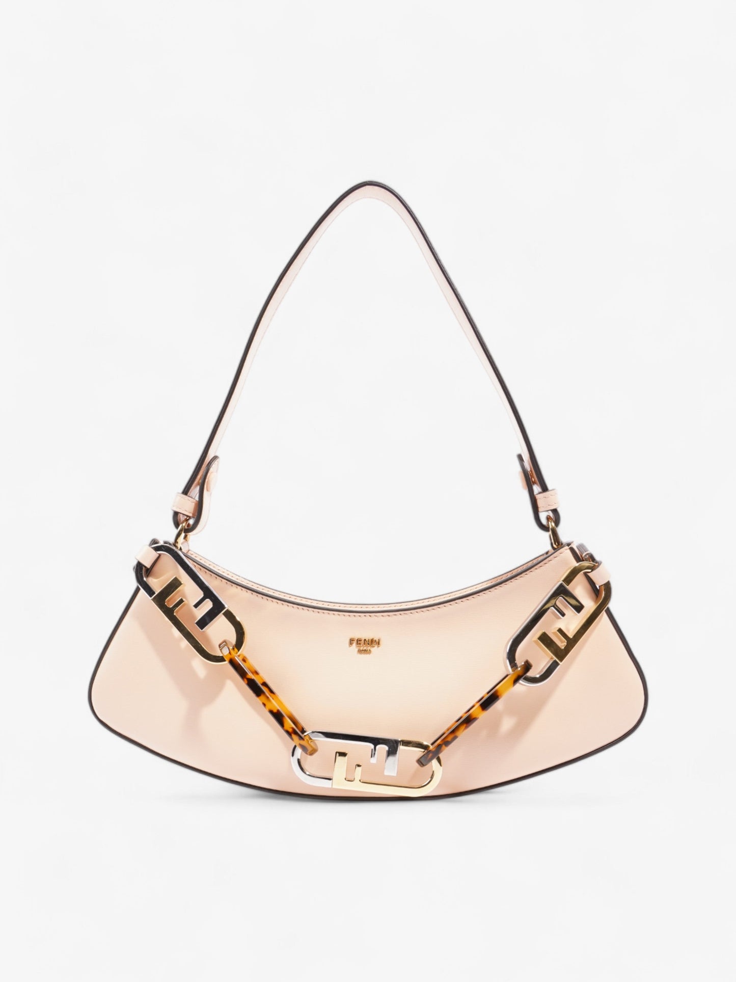 Fendi Luxury Calfskin Silver Handbag