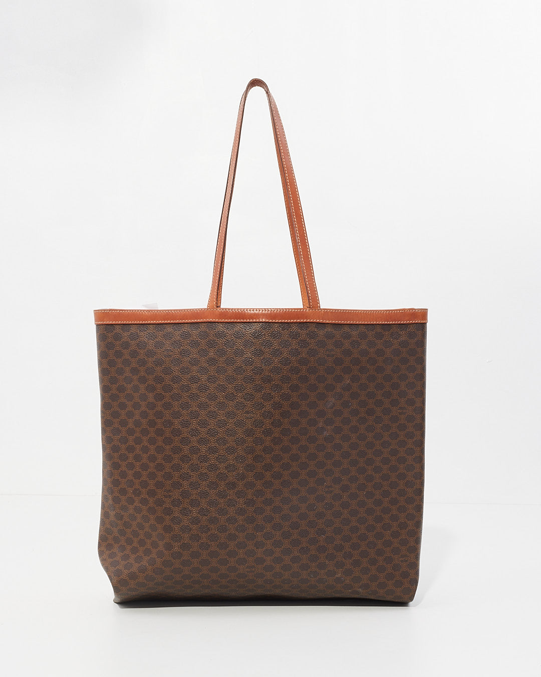 Celine Brown Monogram Print Tote Bag