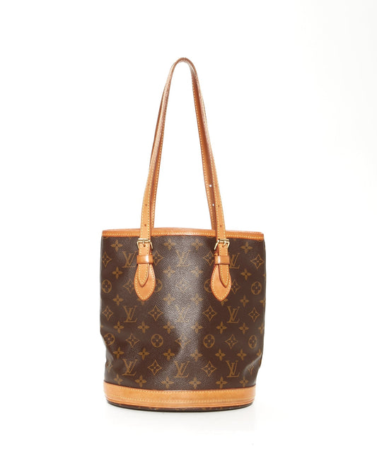 Louis Vuitton Monogram Canvas Petit Bucket PM Bag