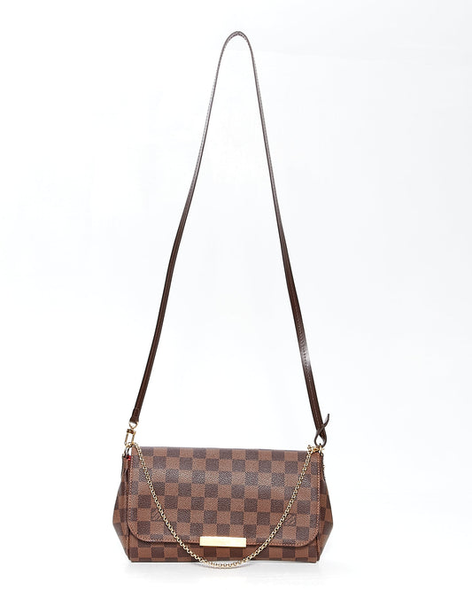 Louis Vuitton Damier Ebene Canvas Favourite MM Bag