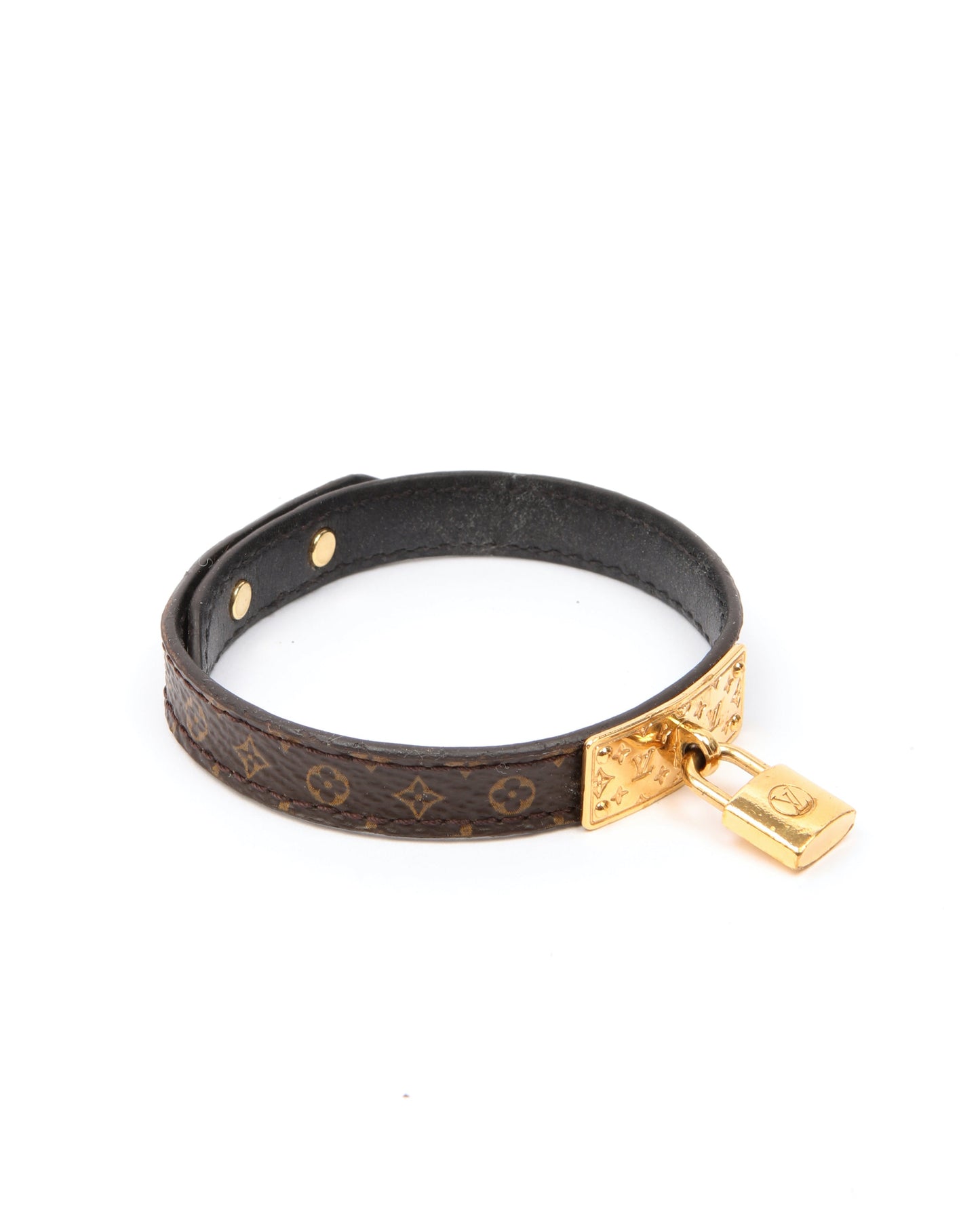 Louis Vuitton Monogram Lock Me Gold Bracelet