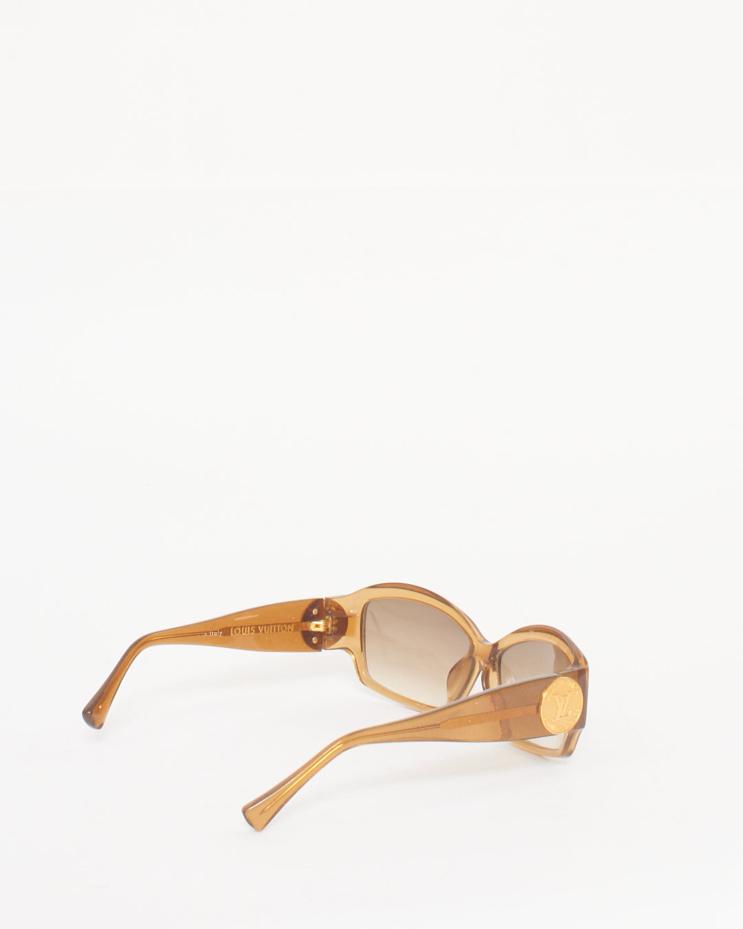 Louis Vuitton Brown Gold Ursula Acetate Sunglasses Z0233W