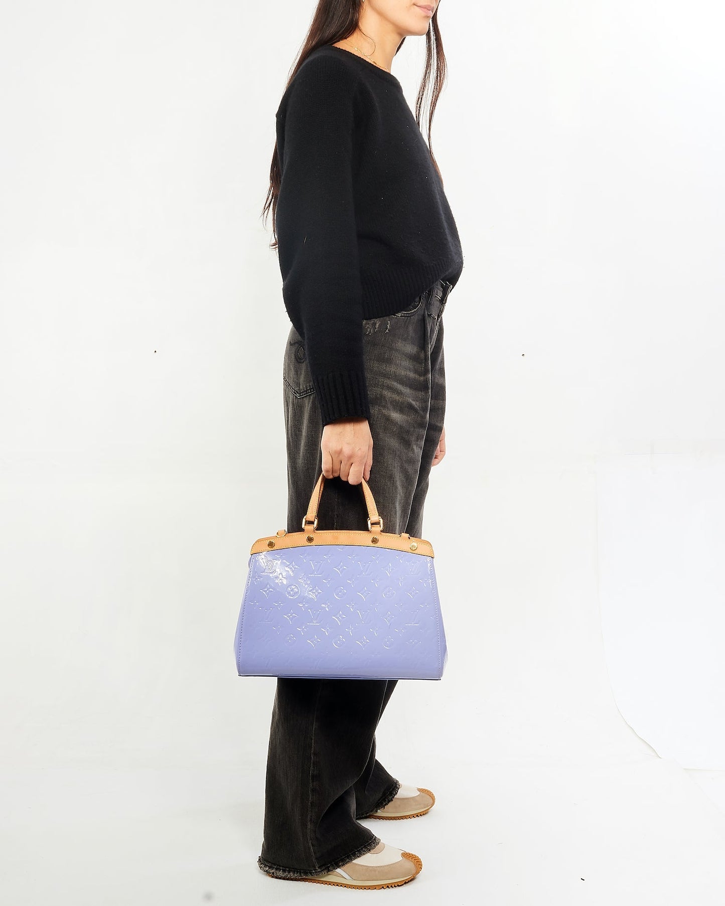 Louis Vuitton Lavender Monogram Vernis Brea MM Tote - NO STRAP