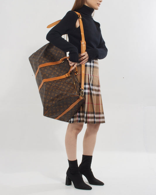 Louis Vuitton Monogram Canvas Keepall Bandoulière 55 Bag