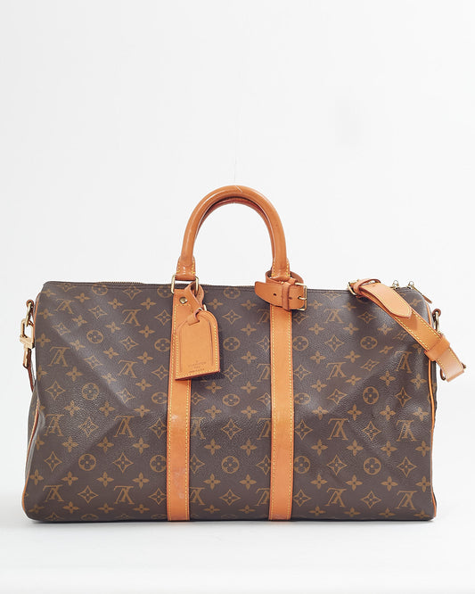 Louis Vuitton Monogram Canvas Keepall 45 Bandouliere Bag