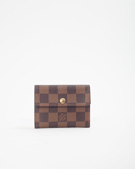 Louis Vuitton Damier Ebene Coated Canvas Coin Card Case