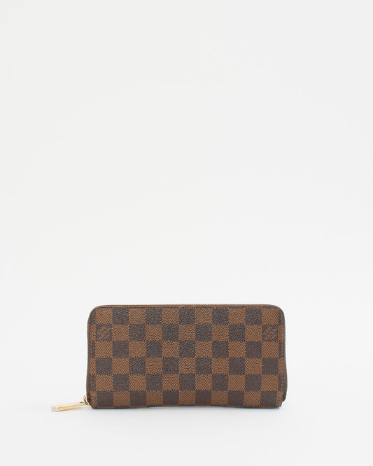 Louis Vuitton Damier Ebene Canvas Zippy Wallet