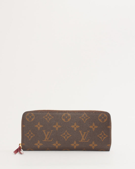 Louis Vuitton Monogram Canvas Clemence Zippy Wallet