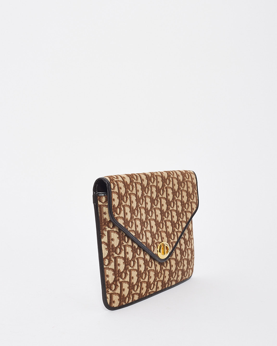 Dior Envelope Monogram Canvas Clutch
