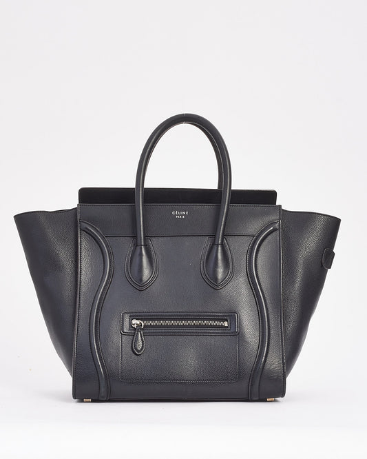 Celine Black Leather Mini Luggage Tote