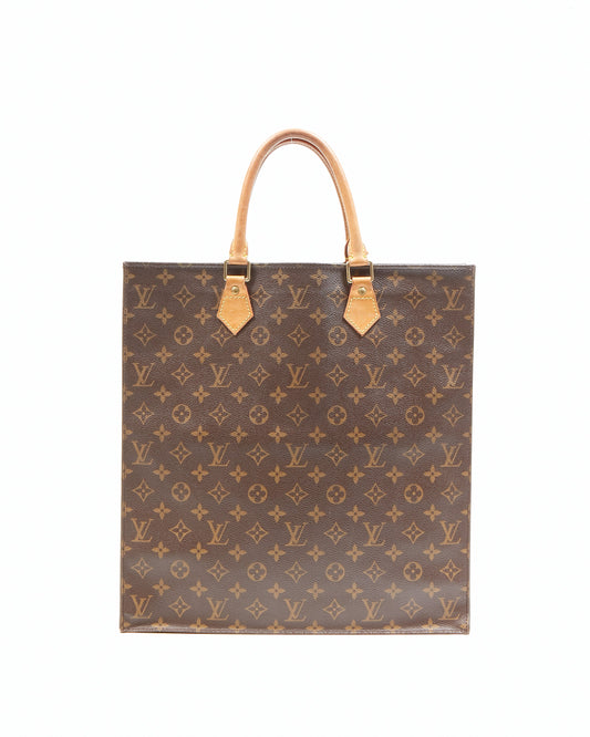 Louis Vuitton Monogram Canvas Sac Plat Top Handle Bag