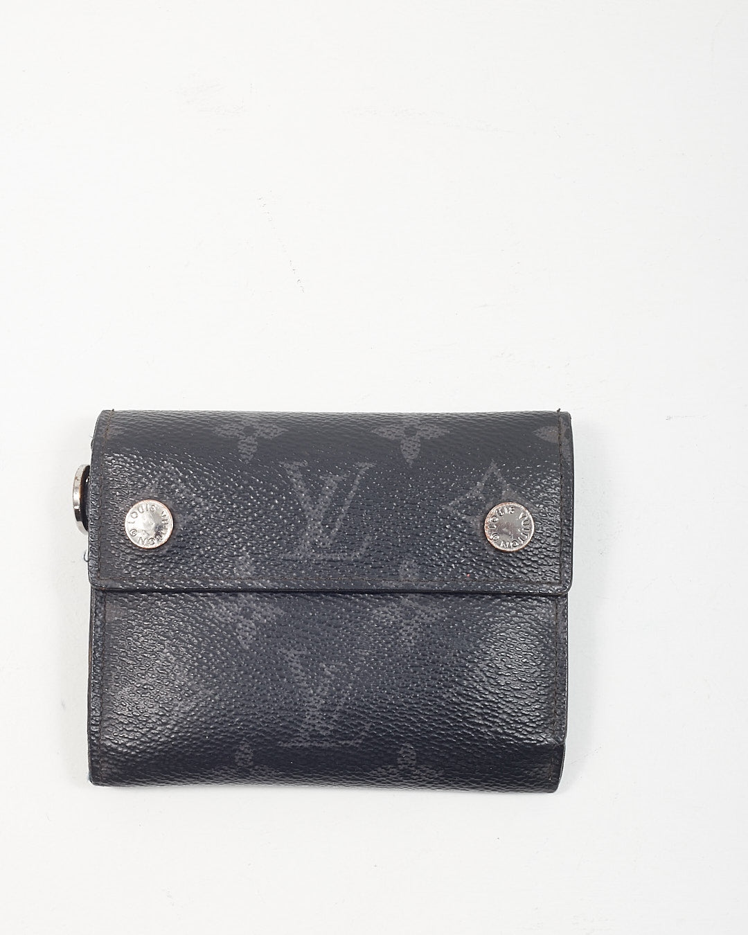 Louis Vuitton Monogram Eclipse Canvas Chain Fold Wallet