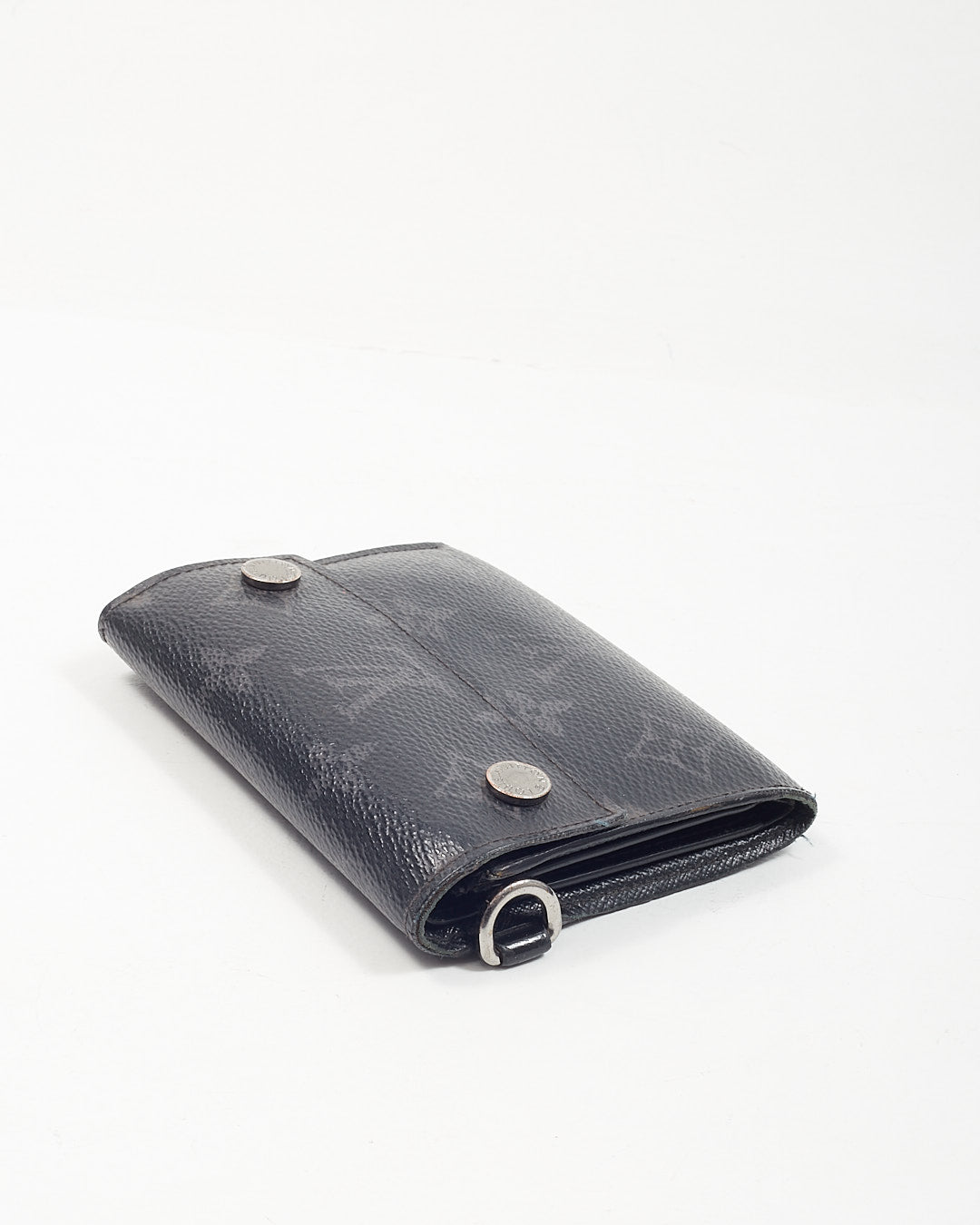 Louis Vuitton Monogram Eclipse Canvas Chain Fold Wallet