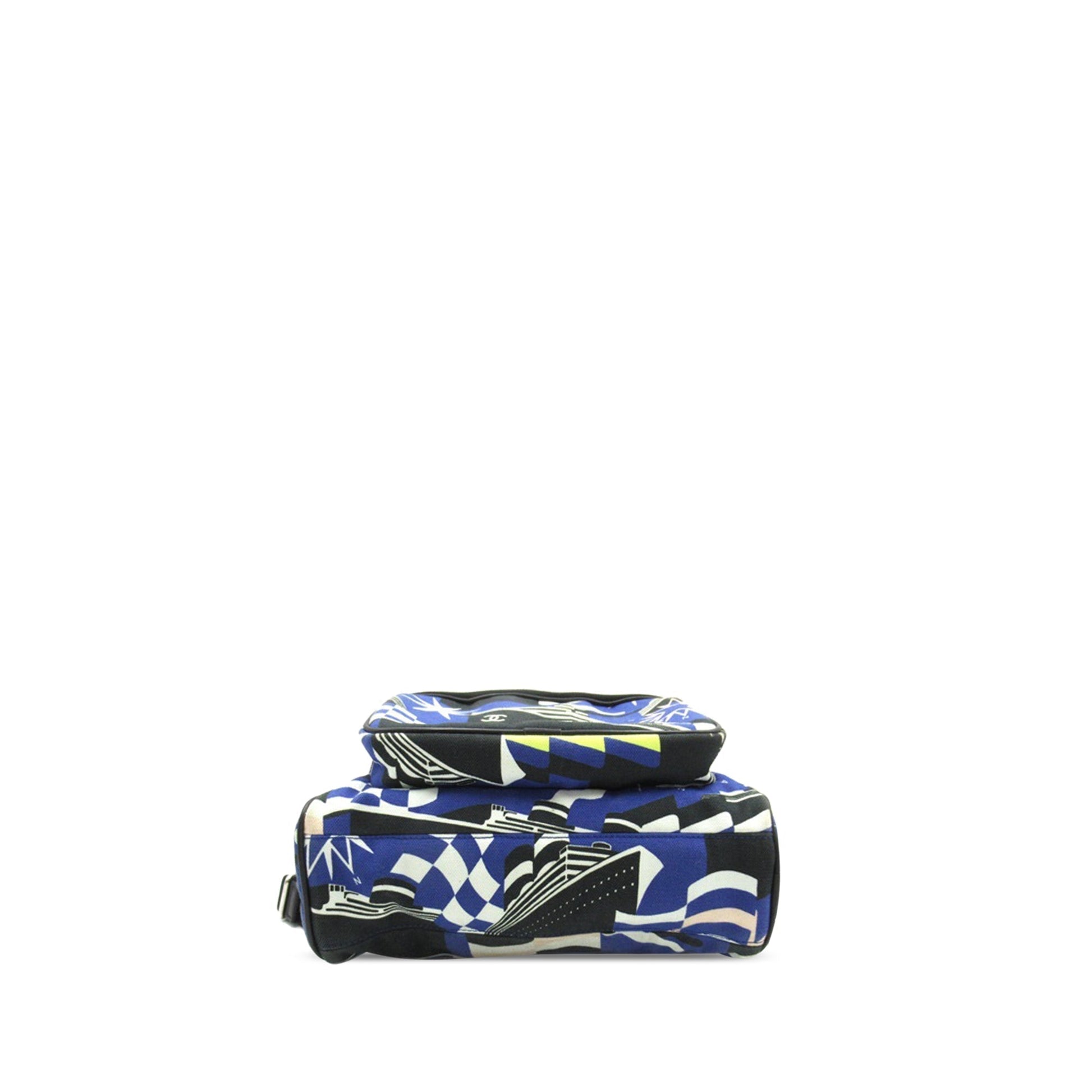 Chanel CC Cruise Print Canvas Backpack Backpack - Rovelle Bags