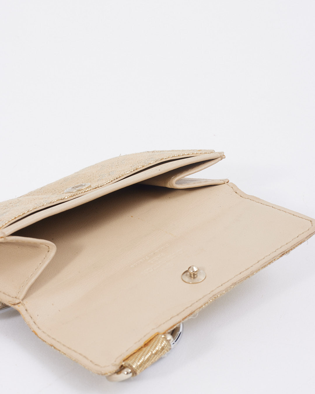 Louis Vuitton Gold Metallic Mini Lin Coin Pouch
