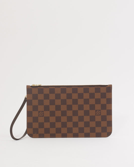 Louis Vuitton Damier Ebene Canvas Wristlet Pouch