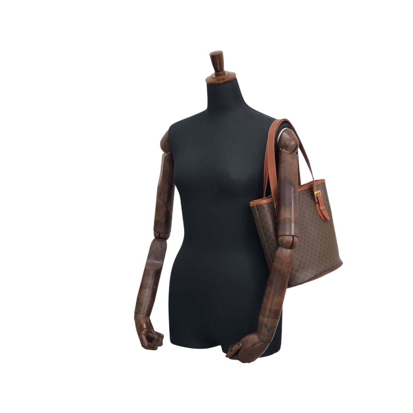 CELINE Macadam Shoulder bag Totebag Brown pdwx3g