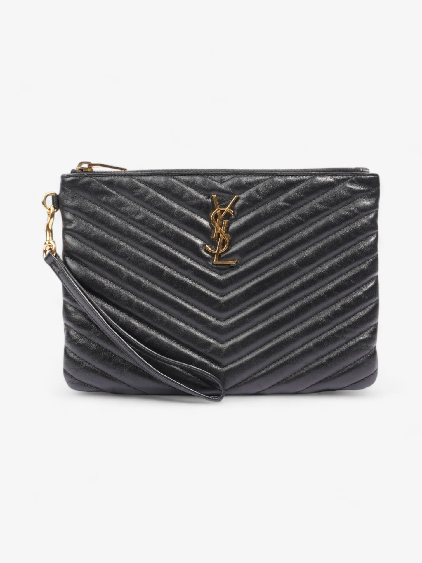 Saint Laurent Cassandre Leather Black Shoulder Bag Style 2