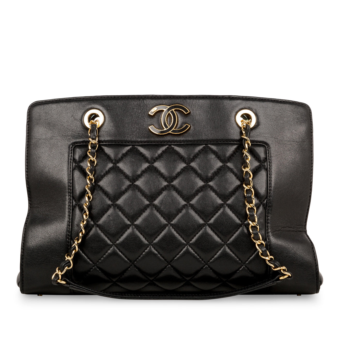 Chanel Timeless Lambskin Black Tote Bag Lambskin