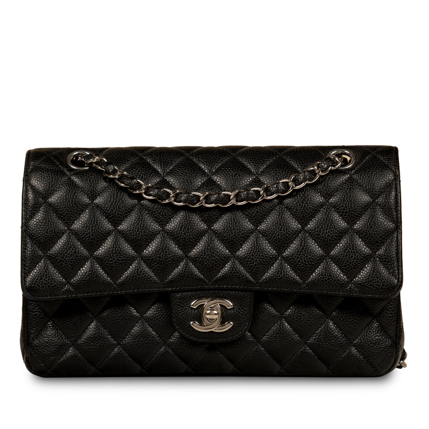 Chanel Classic Flap Caviar Black Shoulder Bag Style 83