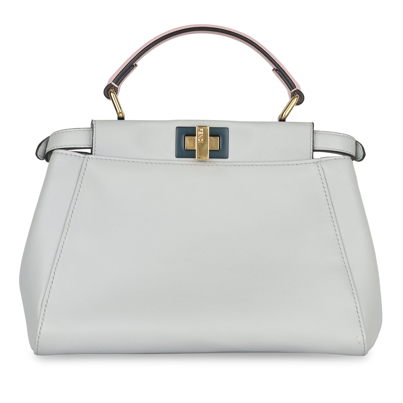 Fendi Peekaboo Leather Red Handbag Style 47
