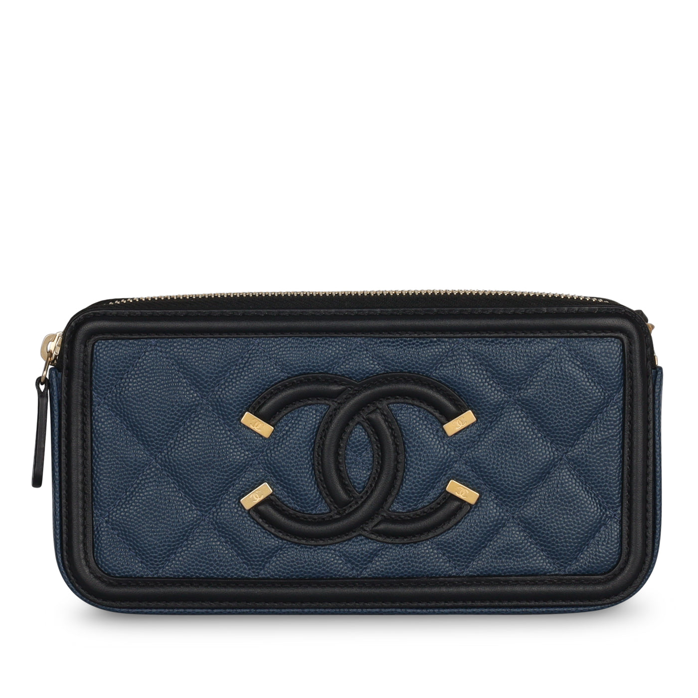 Chanel Vanity Caviar Black Clutch Style 4