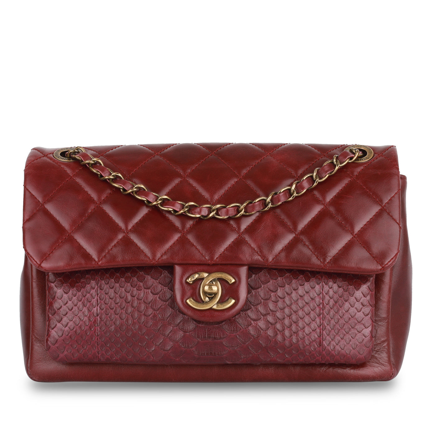 Chanel Seasonal Python Flap Bag