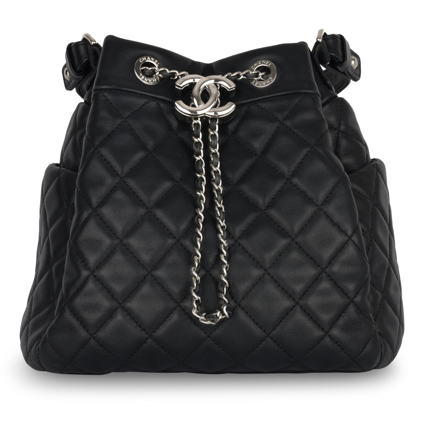 Chanel Luxury Lambskin Black Handbag Style 13