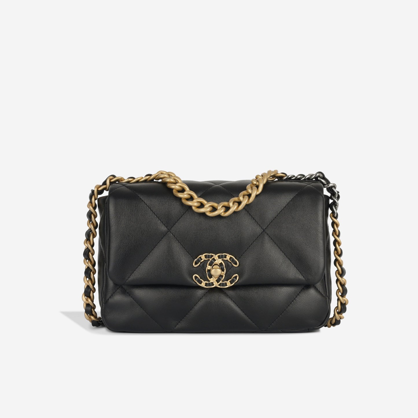 Chanel Chanel 19 Lambskin Black Shoulder Bag Style 20