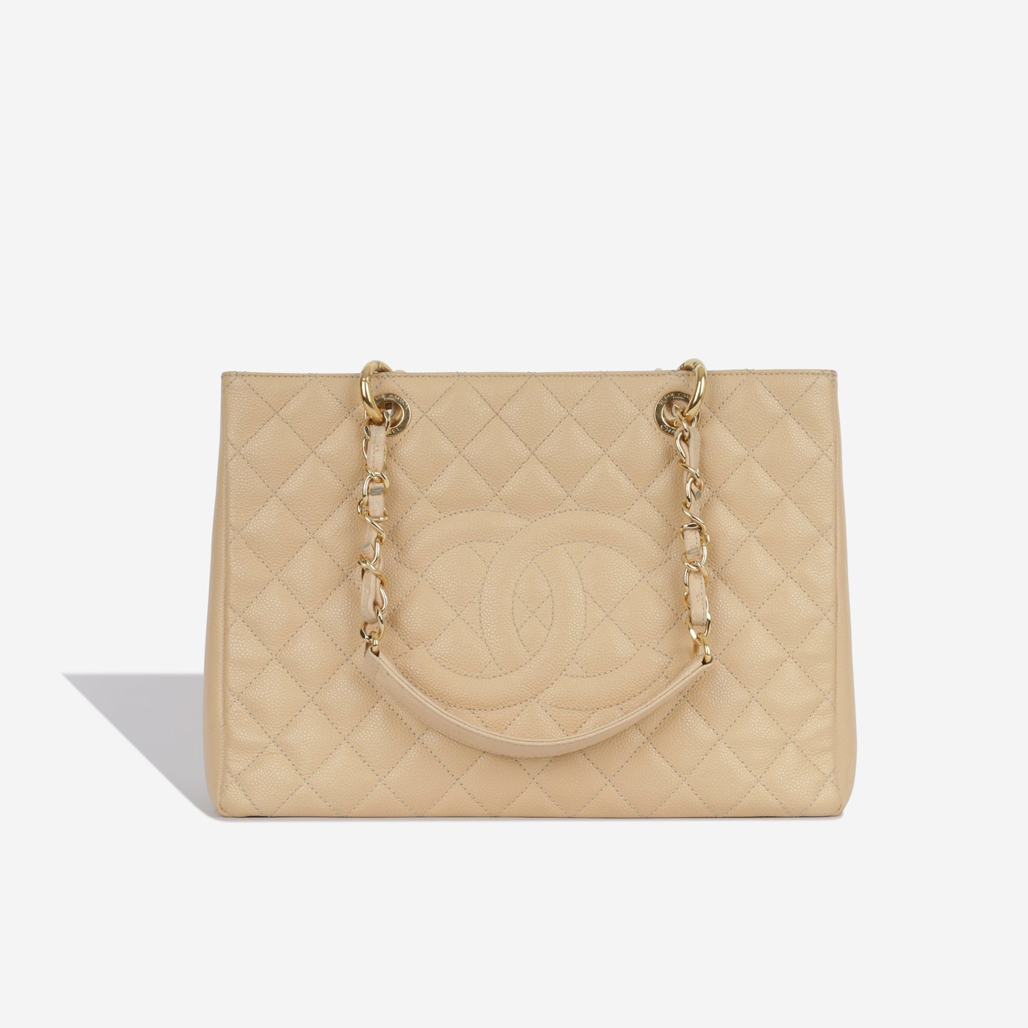 Chanel Shopping Tote Caviar Gold Tote Bag