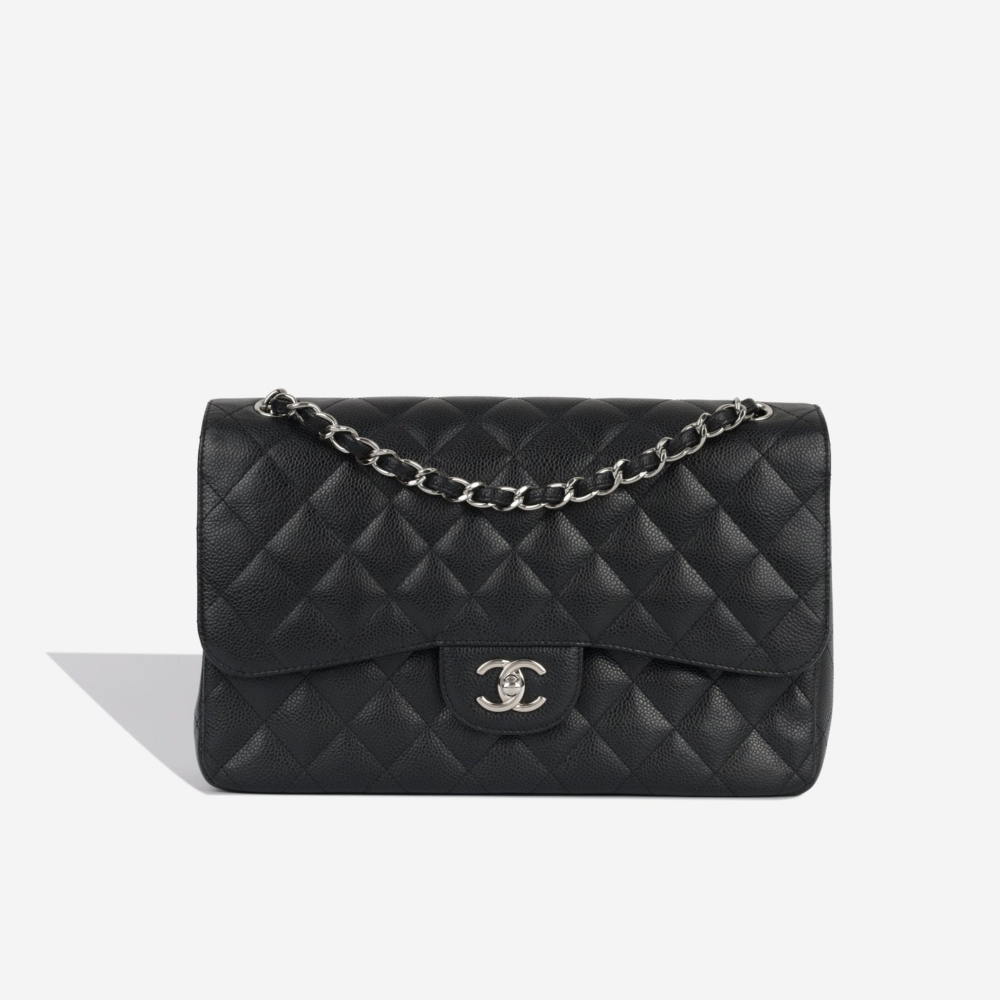 Chanel Classic Flap Caviar Black Shoulder Bag Style 11