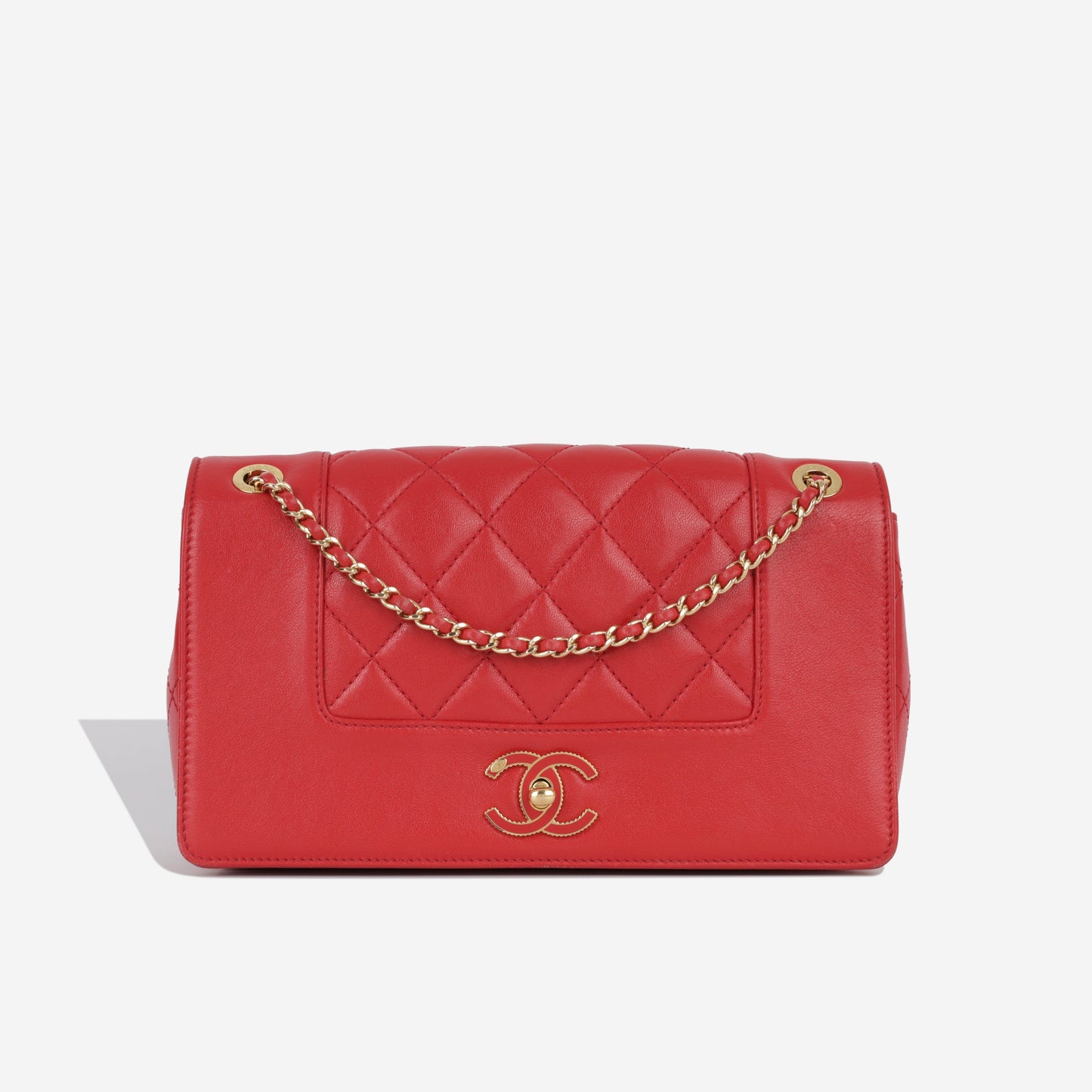 Chanel Lambskin Gold Shoulder Bag Style 23