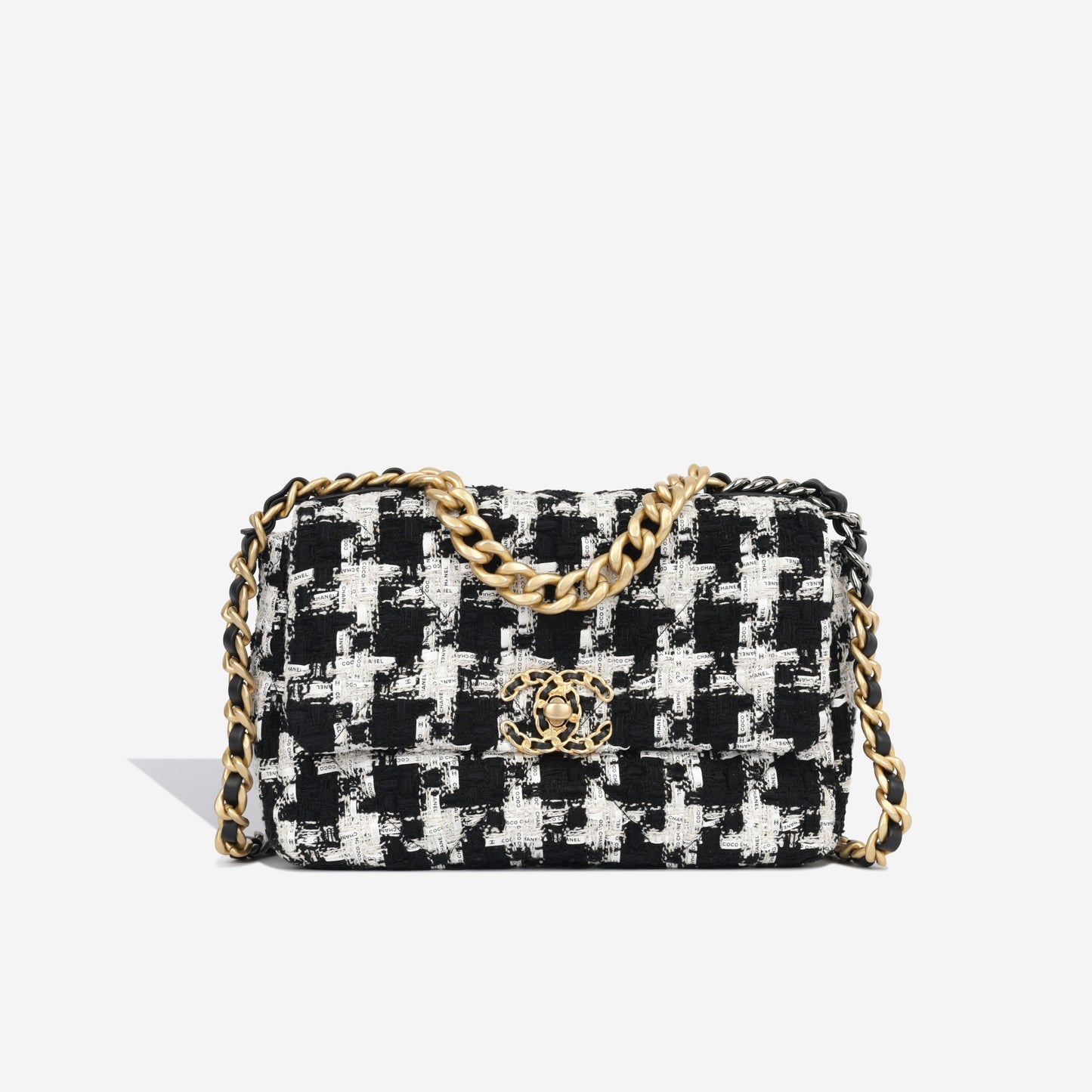 Chanel Chanel 19 Tweed Black Shoulder Bag Style 3