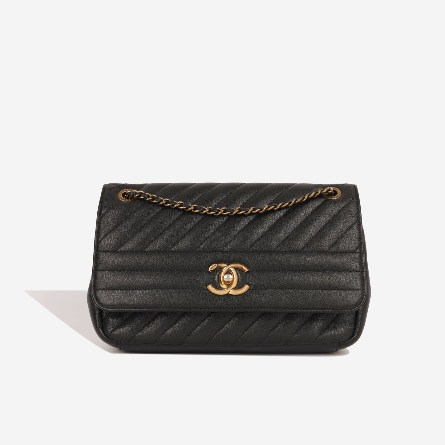 Chanel Timeless Calfskin Black Shoulder Bag